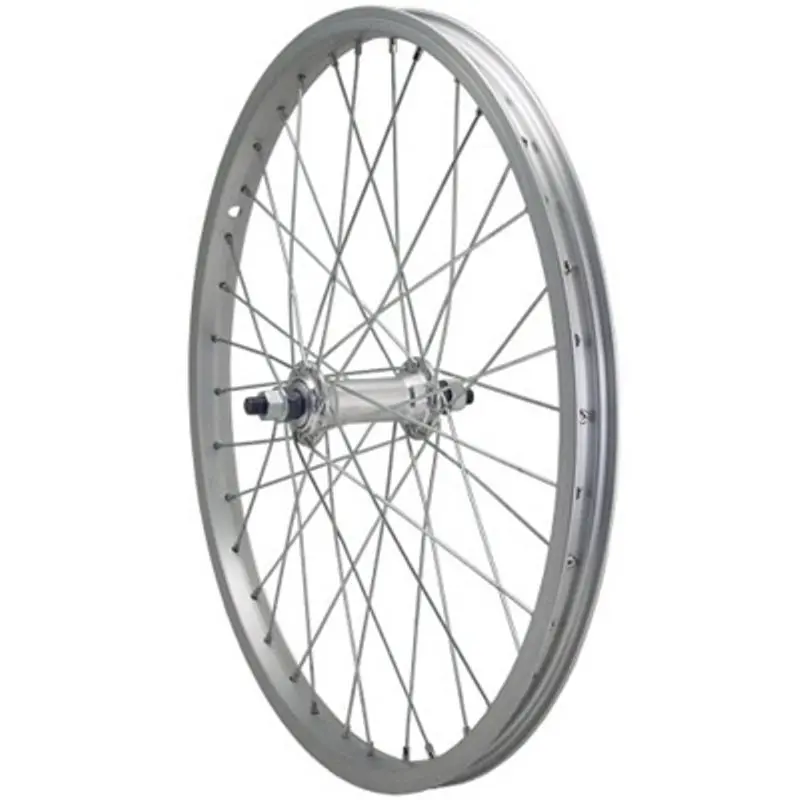 20x175 Alloy Front Bicycle Wheel 3/8 Axle Silver